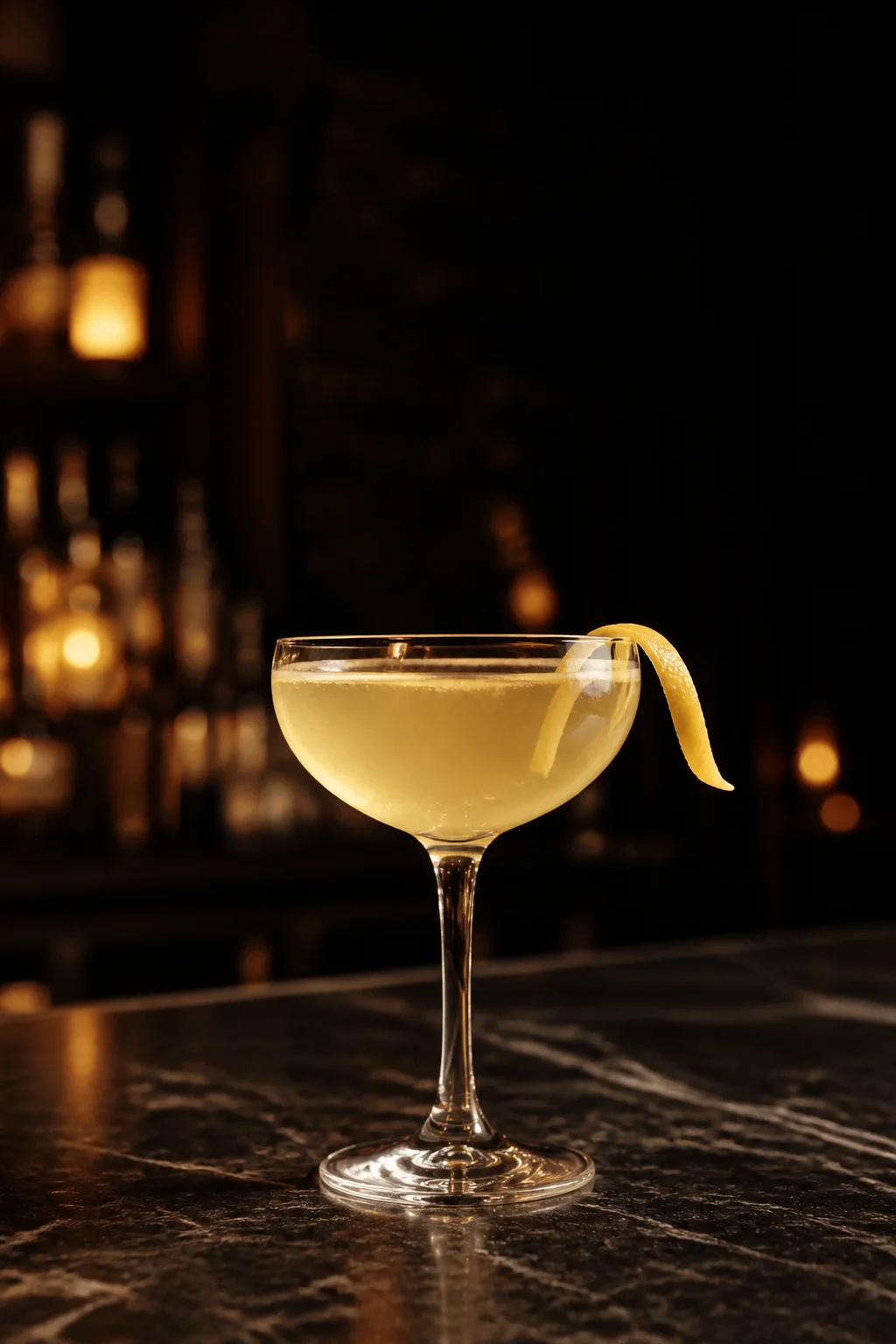 Afterglow gin i citrus koktel u coupe čaši